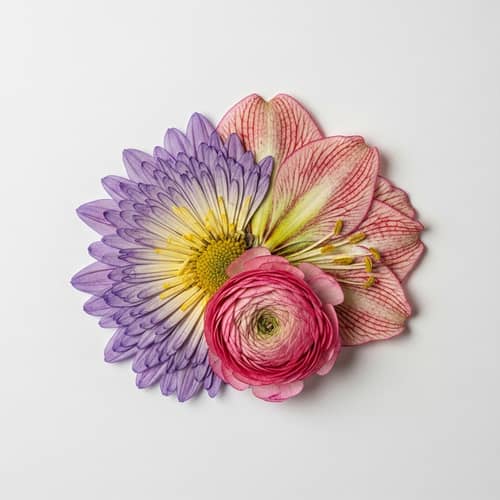 Vibrant Chimera Flower: Macro Lens Close-Up Photo