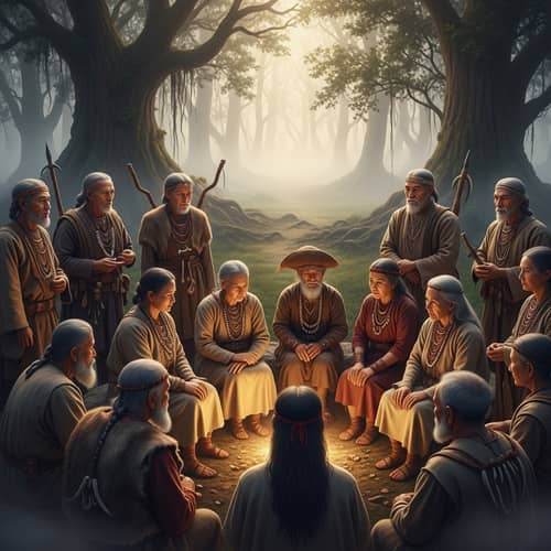 Ancestors Gathered in Circle