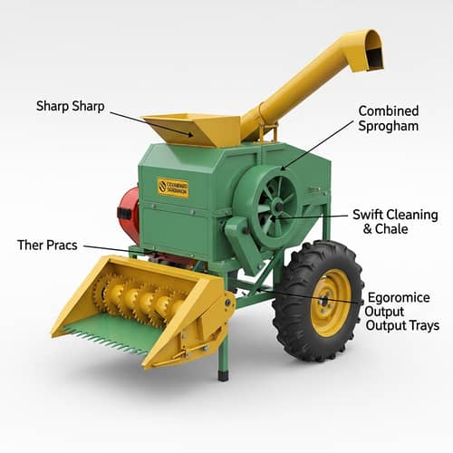 Solar-Powered Sorghum Harvester & Thresher Prototype