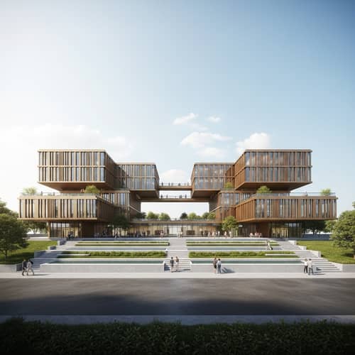 Terraced Oasis School of Performing Arts | Connectivity Theme Design