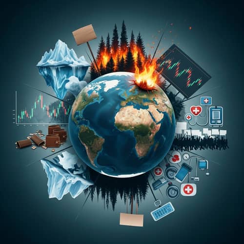 Global Crisis: Climate Change, Economic Instability, Social Unrest, Health Issues