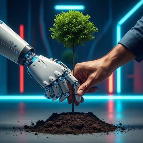 Humans and Technology United for a Green Future | Planting Hope Together