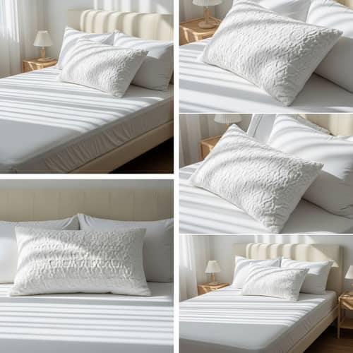 White Pillow on Bed | Different Angles Photography