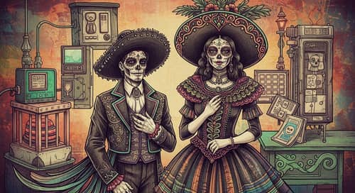 Multifaceted Folk Art Critique: Michelangelo, Rackham, and Day of the Dead Influence