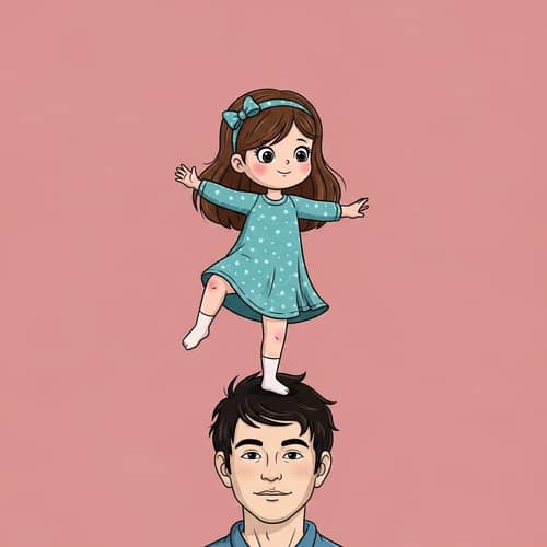 Little Girl Dancing | Joyful and Playful Moment Captured