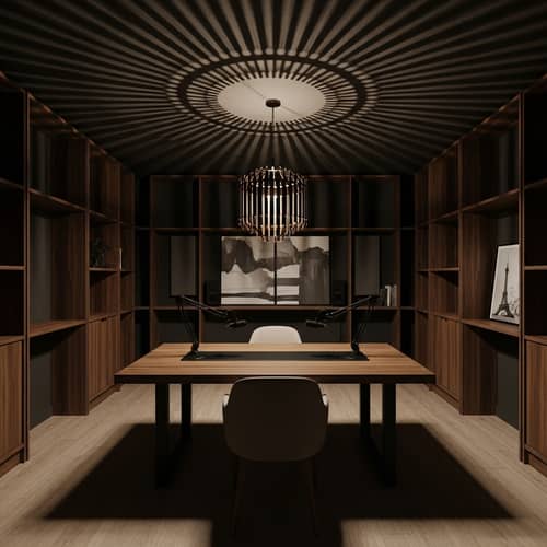 Professional Podcast Room with Ambient Lighting