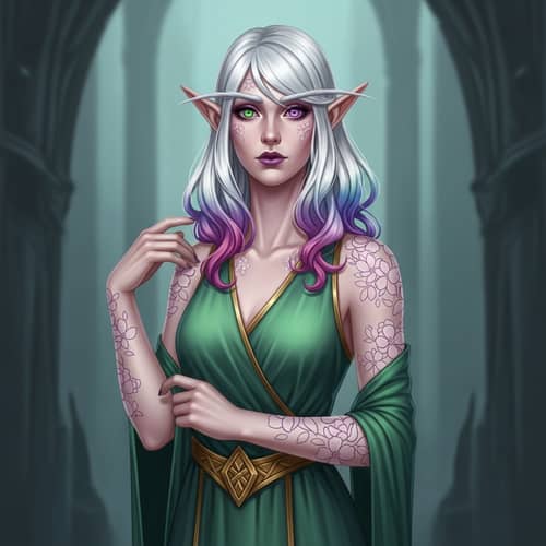 Captivating Elven Character - Dungeons & Dragons
