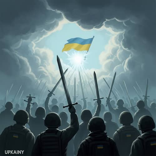 Ukrainian Soldiers' Souls emerging with Swords