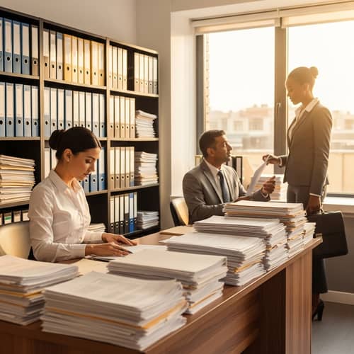 Professional Gestoría Office with Diligent Staff
