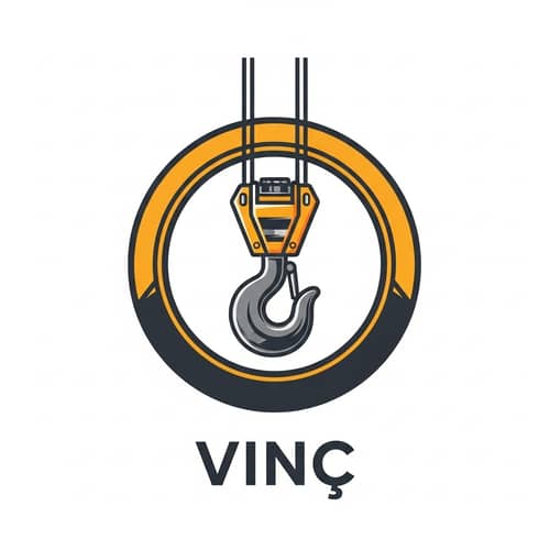 Vinç Logo Design Featuring Crane Hook