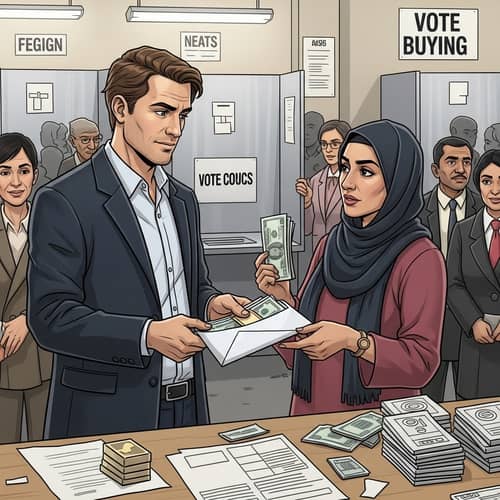 Negative Portrayal of Vote Buying in Democratic Principles