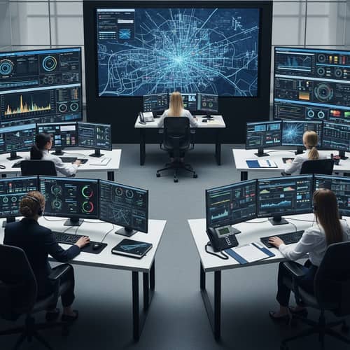 Smart Electric Grid Control Center | Efficient Power Management