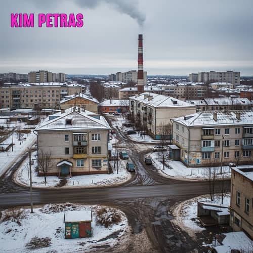 Kim Petras-Inspired Album Cover in Russian Backdrop