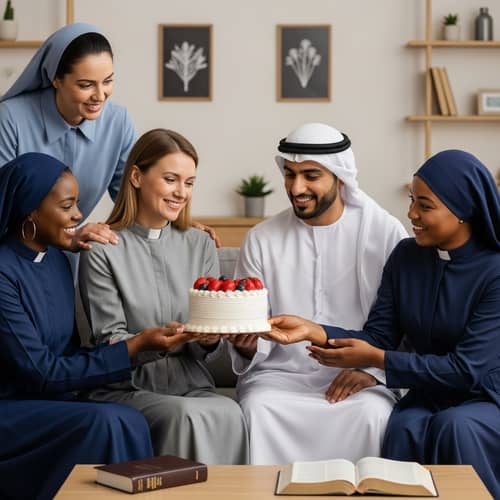 Jehovah's Witnesses Home Gathering: Modest Attire & Delicious Cake