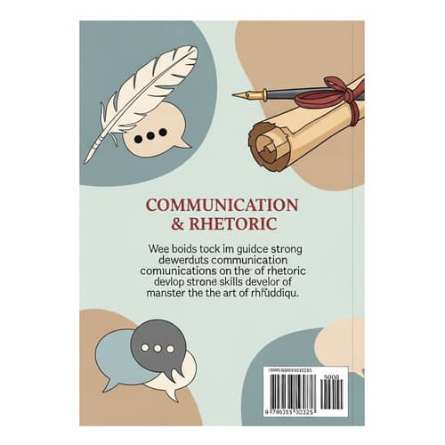 Sophisticated Communication & Rhetoric Guide Bookcover Design