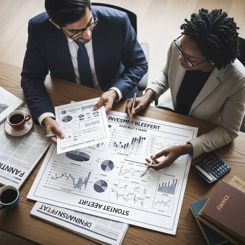 Investment Growth Strategy Blueprint with Charts and Graphs