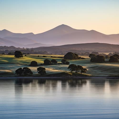 Serene Landscape & Sea: A Visual Representation of Stoicism