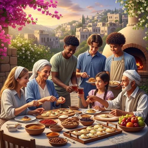Cultural Culinary Delight at Sunset: Traditional Dessert Making in a Picturesque Village