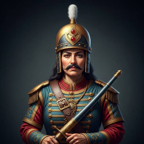 Female General in Traditional Male Attire