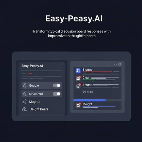 Transform Discussion Board Responses with Easy-Peasy.AI Templates