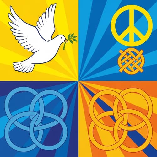 Vibrant Flag of Peace and Unity