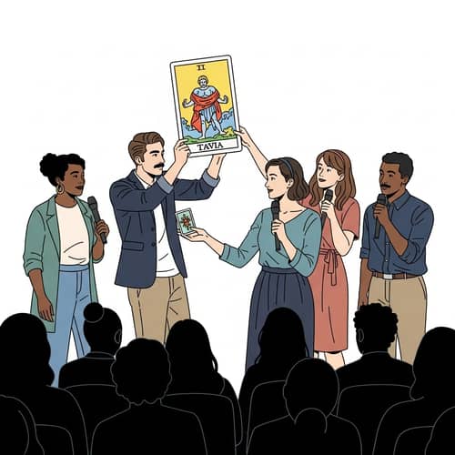 Humorous Improvisational Show with Tarot Card Reading