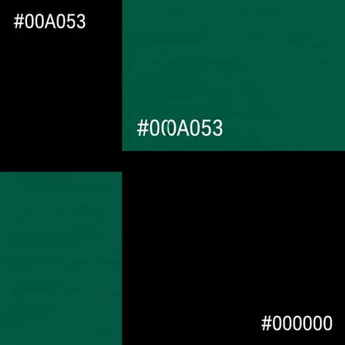 Minimalistic Green and Black Design | Harmonious Color Scheme