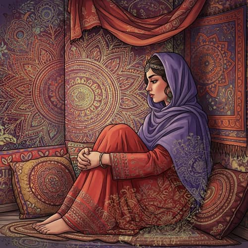 Dreamy Bohemian Art with Vibrant Colors - Digital Illustration