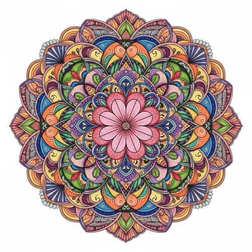 Beautiful Zendala Art: Intricate Patterns & Colors