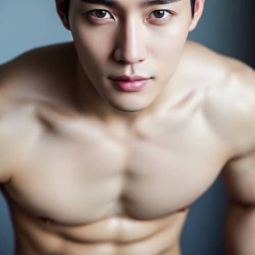 Stunning East Asian Man with Athletic Build and Clear Skin
