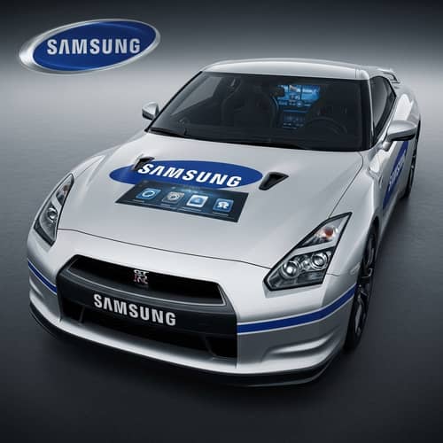 Samsung-Inspired Nissan GTR Transformation