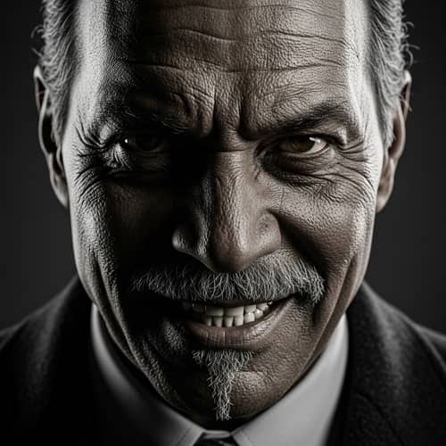 Vintage 1920s Style Portrait of Menacing Older Man