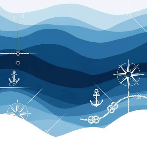 Original Nautical-Inspired Desktop Wallpaper Design