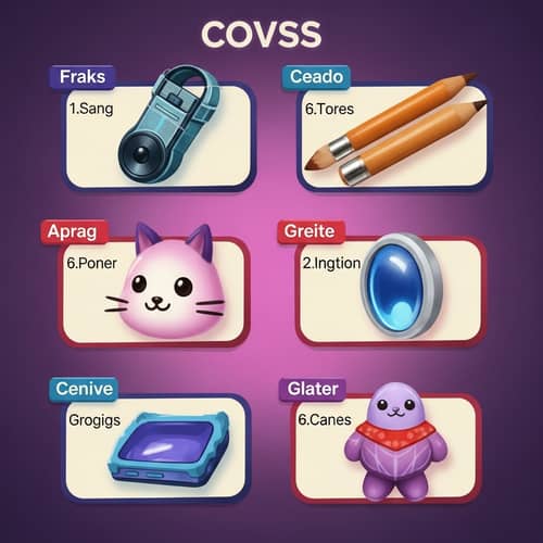 Vibrant Graphic Organizer: Comparing & Contrasting Six Items