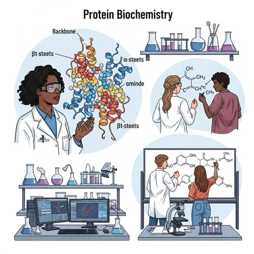 Protein Biochemistry: Educational Illustration