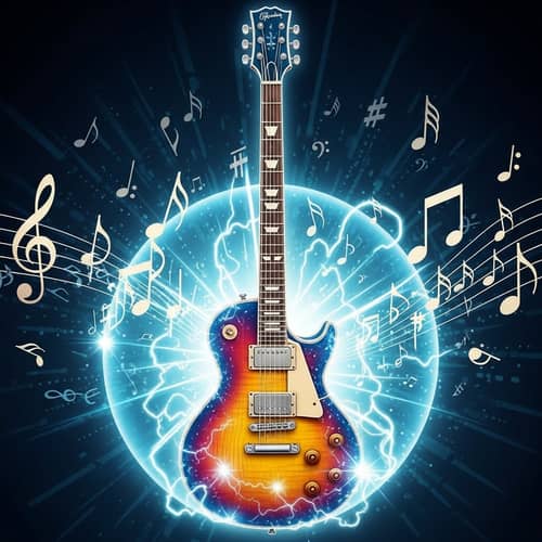 Eye-Catching Electric Guitar | Music Potential Illustration