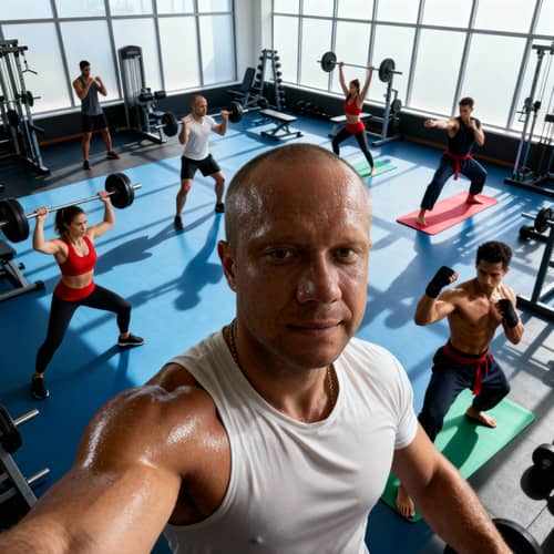 Dynamic Athletes in a Modern Gym | High-Intensity Workouts