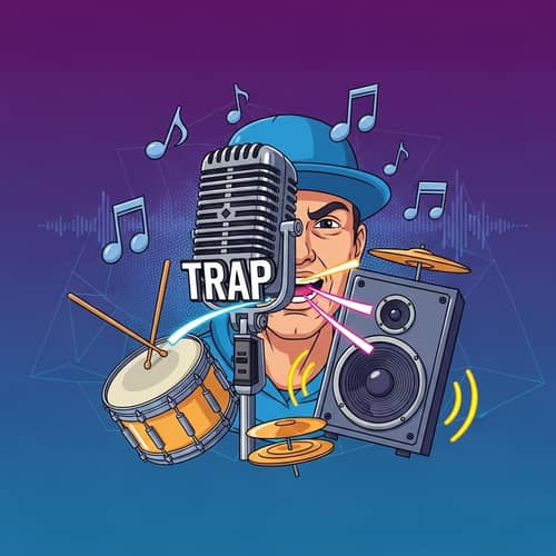 Realistic 8K Trap Music Animated Profile Picture