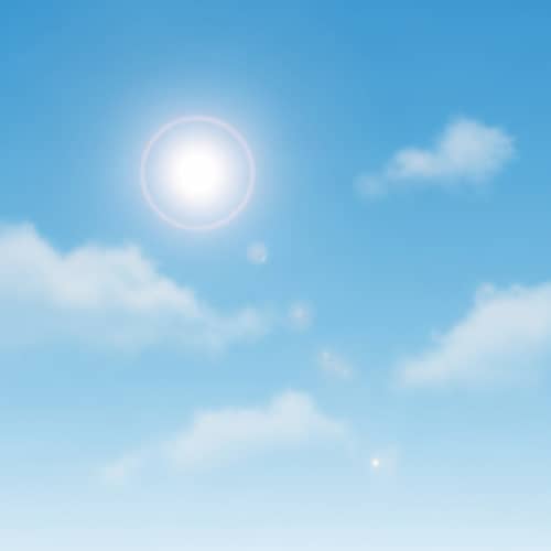 Minimalist Skye Art: Serene Clouds and Sun | Website