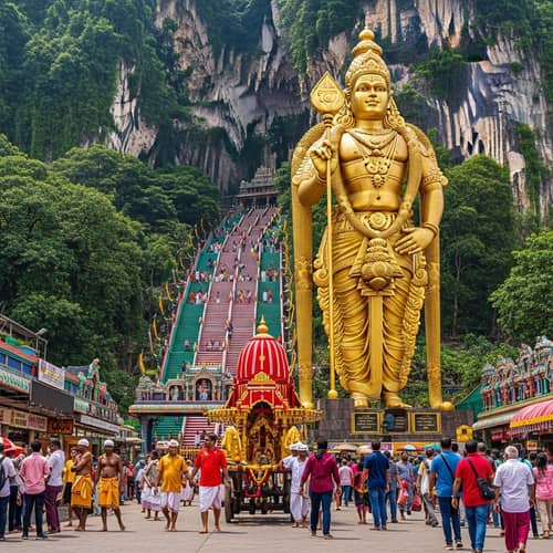 Batu Caves Thaipusam Festival: Divine Murugan Statue & Vibrant Celebrations