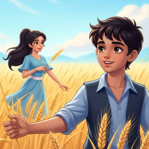 Innocence and Love: South Asian Boy with Middle-Eastern Girl