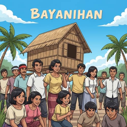 Heartwarming 'Bayanihan' Cartoon: Filipinoes Helping Each Other