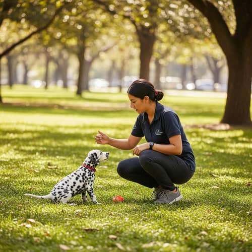 Gentle Puppy Training Session in Loving Atmosphere