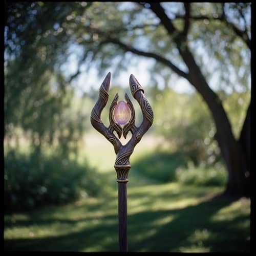 Ornate Wizard's Staff - Impressionist Style Nature Photography