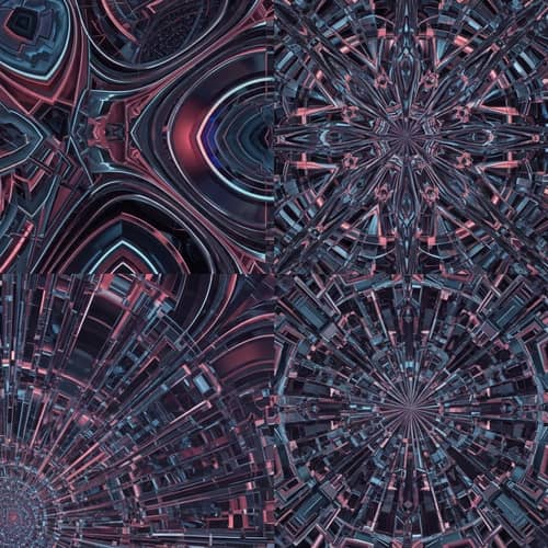 Futuristic Abstract Patterns: Digital Art Designs