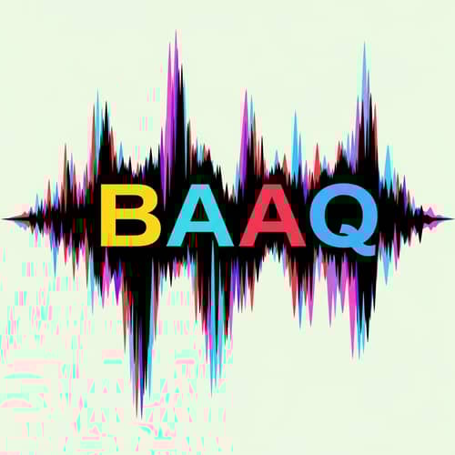 BAAQ Soundwave Art: Abstract Rhythmic Representation