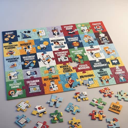 Financial Planning Puzzle - Budgeting, Insurance, Investments