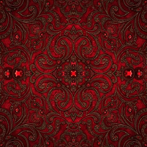 Rich Red Crown Texture - Royal Design Inspiration