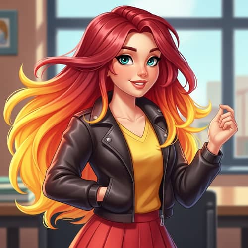 Sunset Shimmer - Golden Age Disney Style Character Design