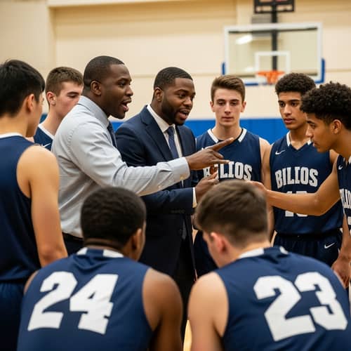 Inspiring Basketball Team Motivation | Power Dynamics Illustration